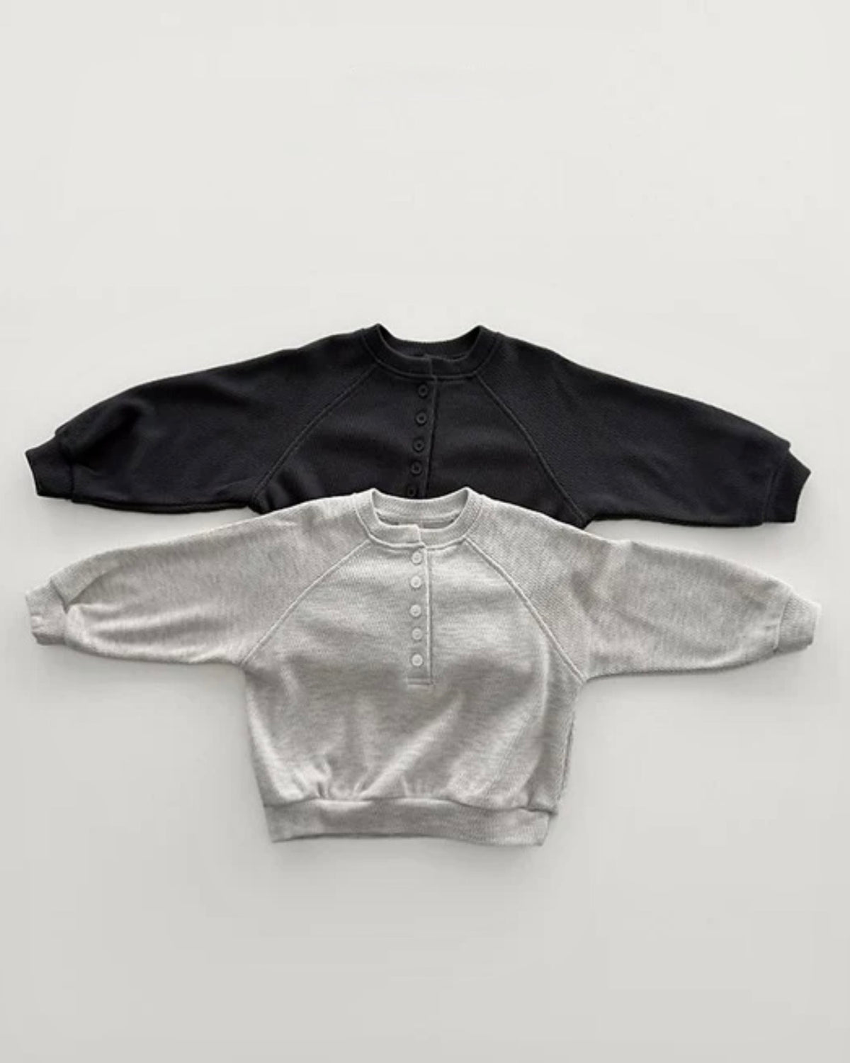Henley Neck Sweatshirt
