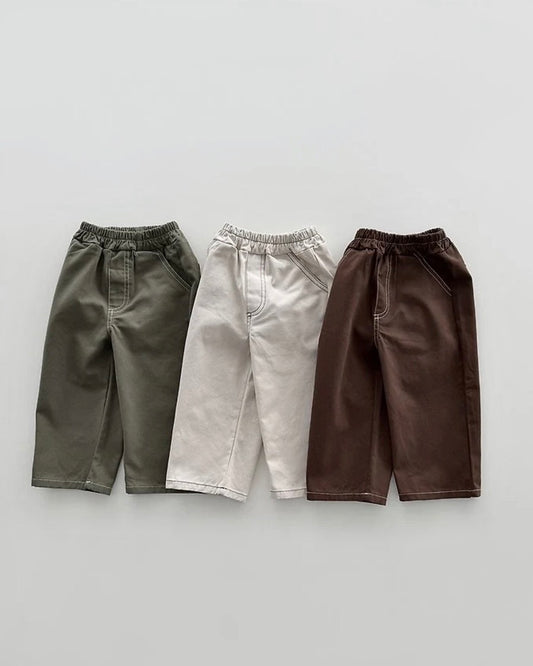 Stitch Cotton Pants
